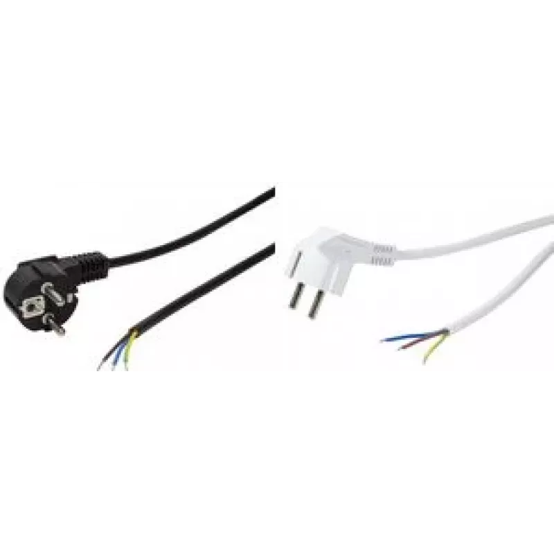LogiLink - maitinimo laidas - CEE 7/7 (M) į be kištuko - AC 250 V - 1,5 m - juodas