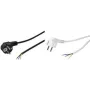 LogiLink - maitinimo laidas - CEE 7/7 (M) į be kištuko - AC 250 V - 1,5 m - juodas