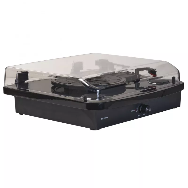 Denver VPL-230B patefonas su BT ir USB garso įrašymui iš plokštelių, juodas