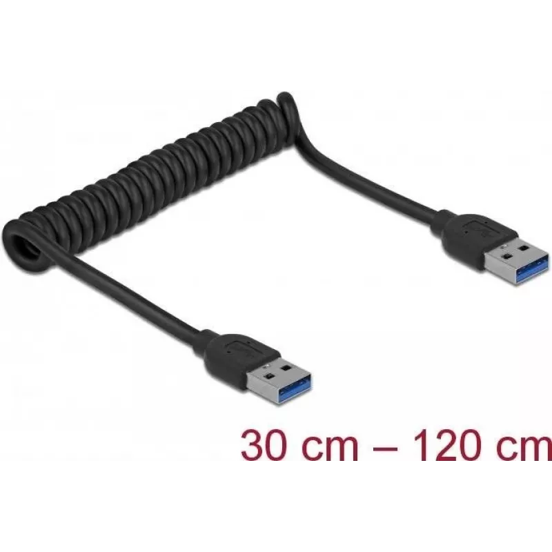 USB laidas DeLOCK 85348 USB 3.2 Gen 1 1,2 m USB A juodas