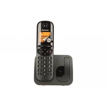 Panasonic KX-TGC 210 PDB DECT telefonas, juodas, skambintojo ID