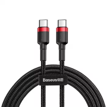 USB-C į USB-C laidas Baseus CATKLF-G91 1 m, USB C jungtys, 0,48 Gbit/s, juodas