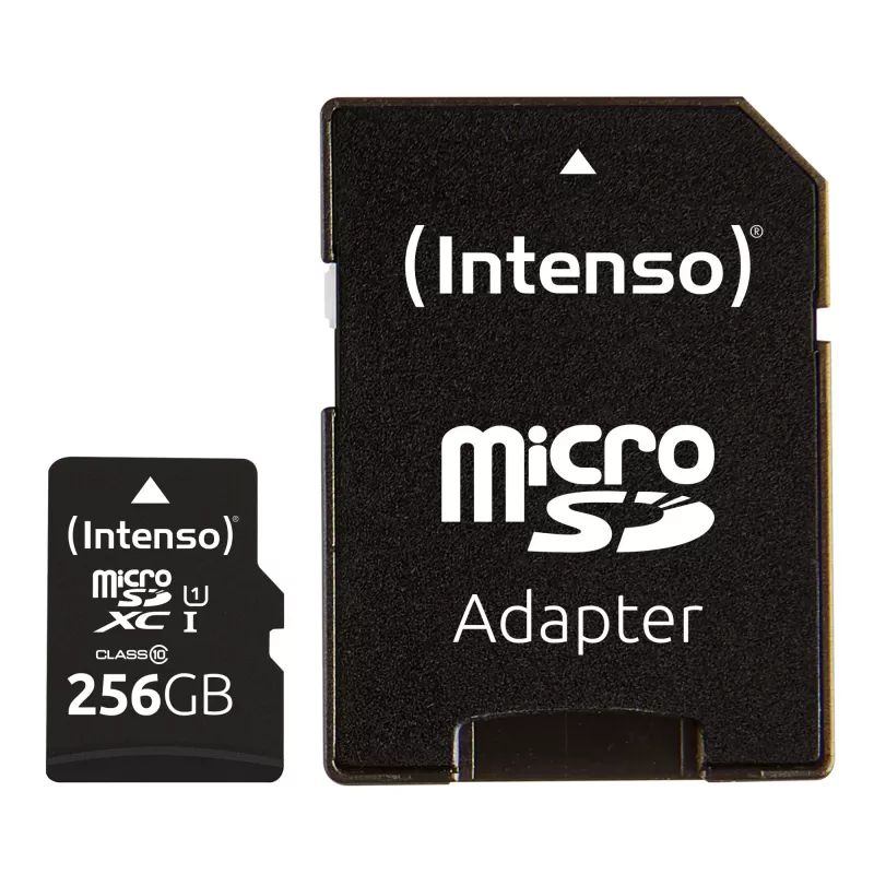 Flash Memory Intenso 256GB UHS-I MicroSD kortelė