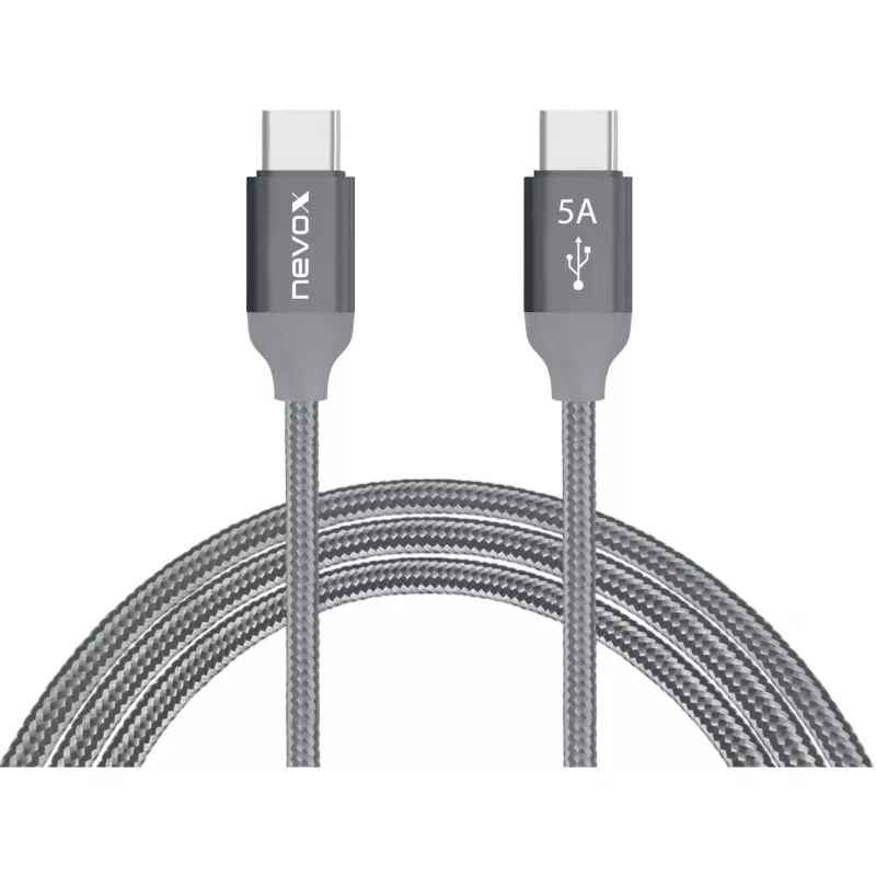 Nevox 1653 USB laidas, pilkas
