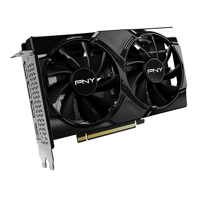 Grafikos plokštė PNY GeForce RTX 5050 — 8 GB GDDR6, 2317 MHz, 128 bitų, PCIe x8 5.0, dviejų ventiliatorių aušinimas