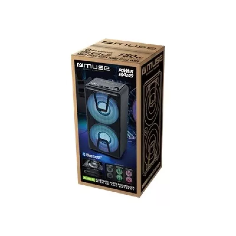 Muse | Party Box Speaker | M-1820 DJ | 150 W | Bluetooth | Juoda | Belaidis ryšys