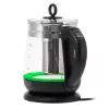 Adler Virdulys | AD 1299 | Elektrinis | 2200 W | 1,5 L | Stiklinis | 360° sukamas pagrindas | Juodas