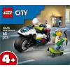 LEGO City policijos motociklo gaudynių rinkinys 60455 — 65 dalys, 2 minifigūrėlės, amžius 4+