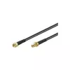 Koaksialinis kabelis Microconnect 51678 RP-SMA RP-SMA 5 m Juodas