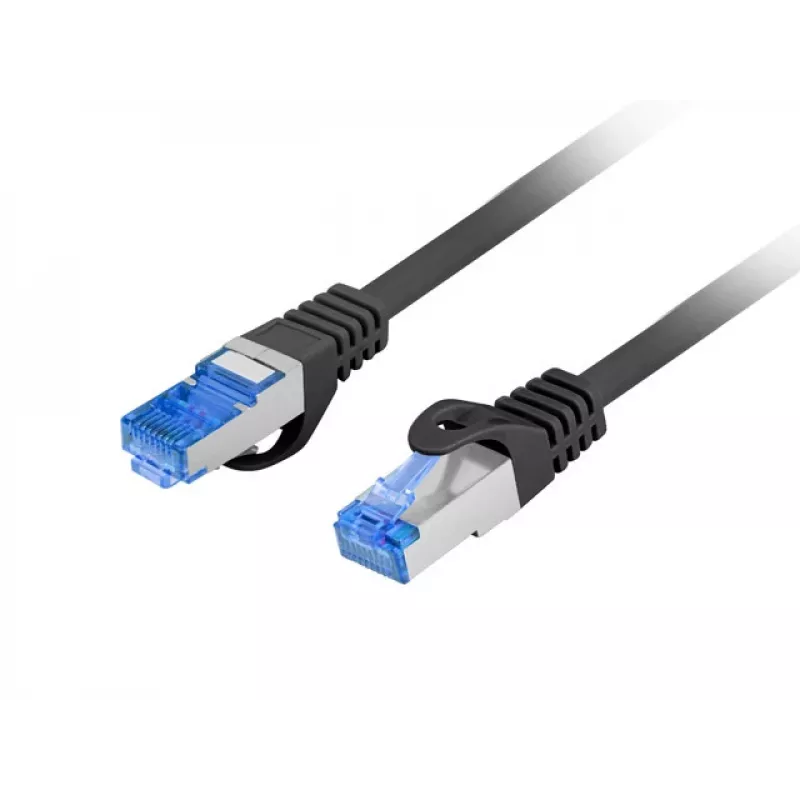 Tinklo kabelis LANBERG Cat6a S/FTP RJ-45 3 m, LSZH apvalkalas, CCA laidininkai, 500 MHz, 26 AWG, juodas