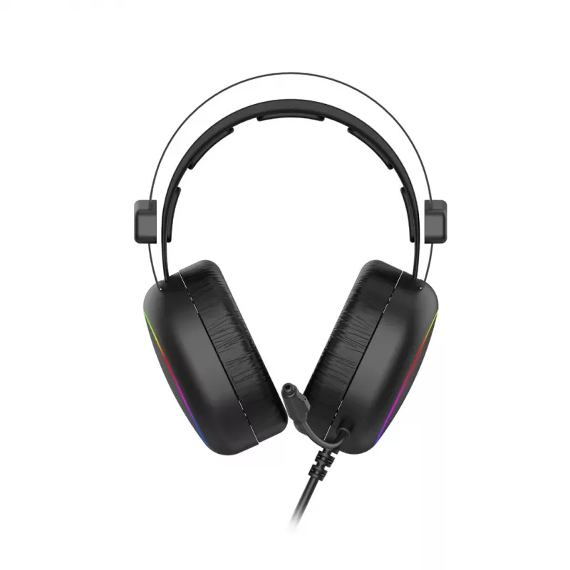 Havit GAMING HEADPHONE RGB Juoda 2016D ausinės, laidinės, galvos juostos