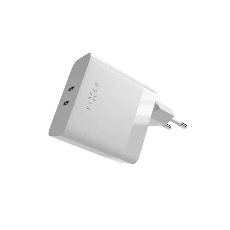 Įkroviklis FIXED FIXC65-2C-WH Vidinis AC greitasis įkrovimas 2x USB Type-C