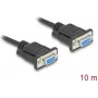 DeLOCK 86827 nuoseklusis laidas juodas 10 m DB-9