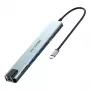 Dokingo stotelė Blitzwolf BW-TH5 10in1 USB-C (sidabrinė)