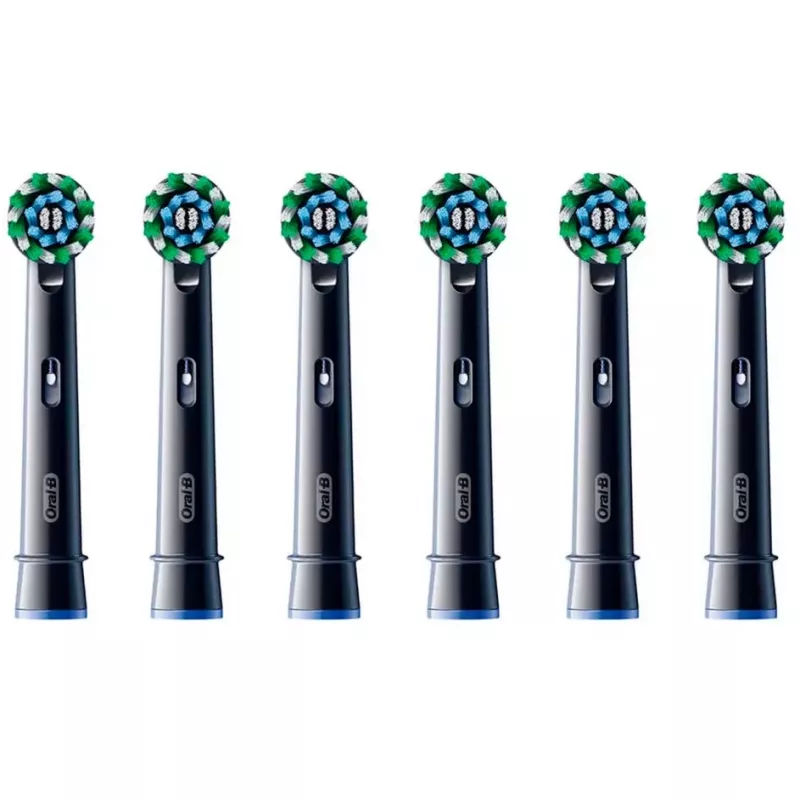 Oral-B Pro CrossAction CleanMaximizer pakaitinės galvutės, juodos, 6 vnt.