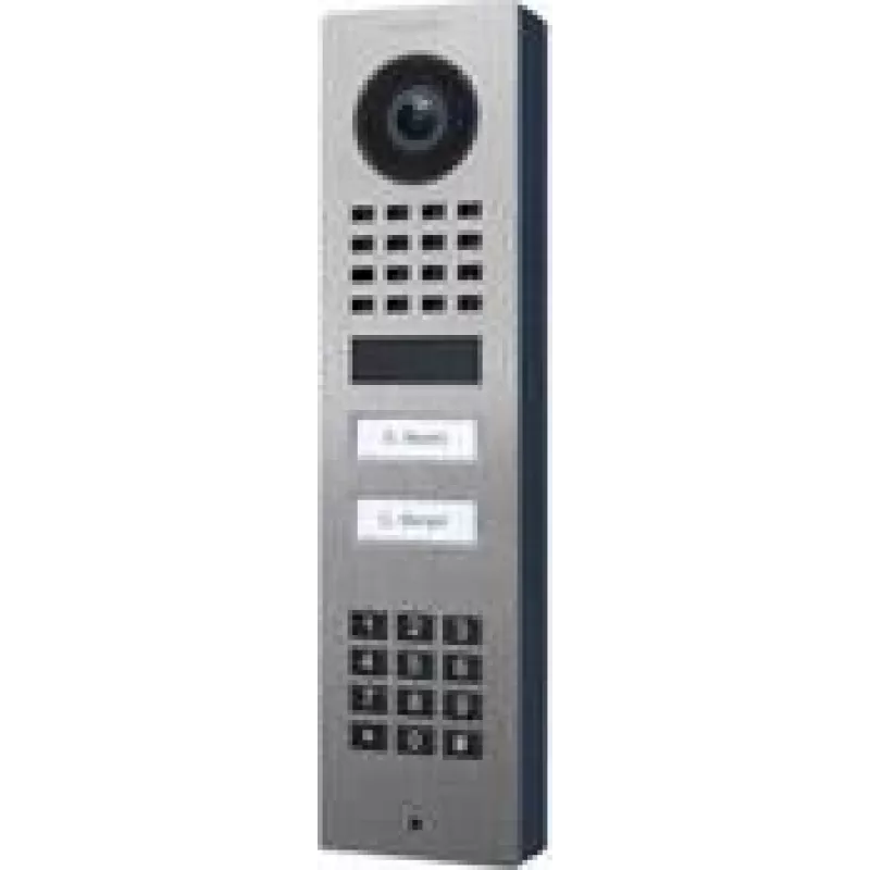 Vaizdo domofonas DoorBird D1102KV — nerūdijantis plienas, 1080p, teleobjektyvas, 140° horizontalus, IP65, IK08