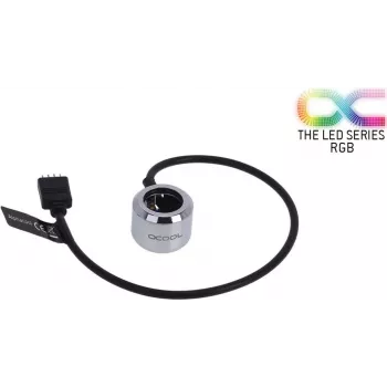 Alphacool Aurora HardTube LED žiedas 16 mm chromuotas - RGB (15354)