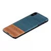 man and wood išmaniojo telefono dėklas iPhone XS Max – džinsinė juoda