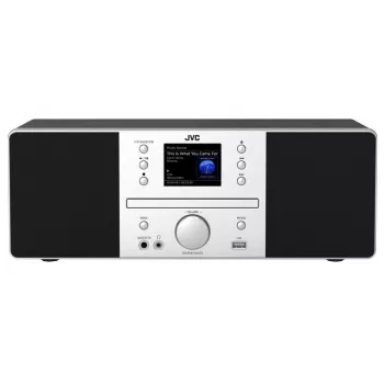 Stovo garsiakalbis JVC RD-E874B Bluetooth 20W juoda sidabrinė – ant grindų statoma garso sistema
