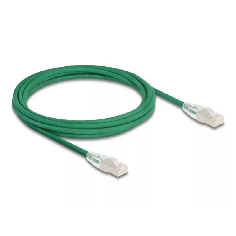 Tinklo kabelis DeLOCK RJ45 Cat.6A kištukas–kištukas 3 m žalias
