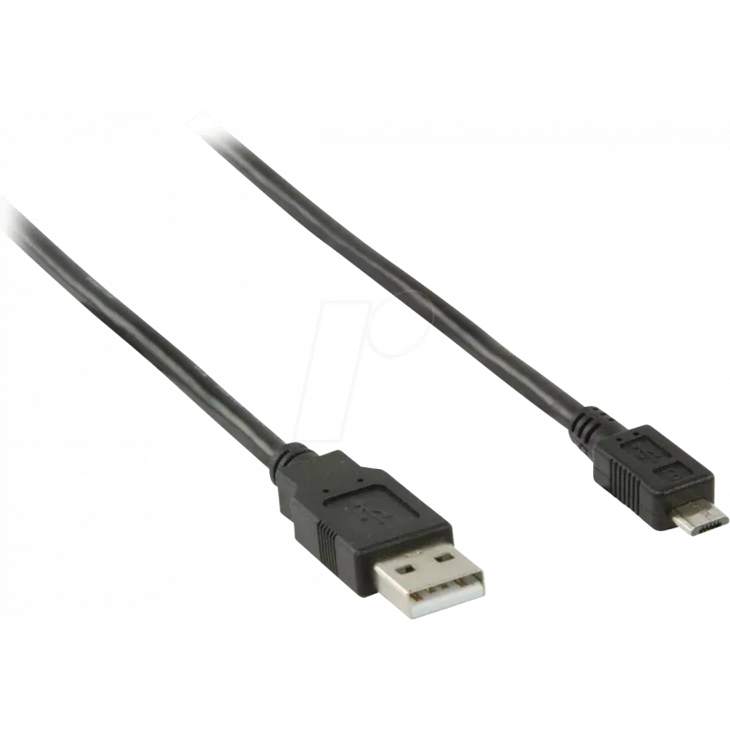 NEDIS USB kabelis | USB 2.0 | USB-A kištukas | USB Micro-B kištukas | 480 Mbps | nikeliuotas | 2,00 m | Apvalus | PVC | Juodas | Dėžutė