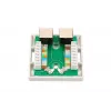 Paviršinio montavimo tinklo lizdas Extralink EX.9649 — 2x RJ45 Cat5e STP