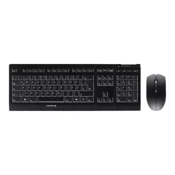 CHERRY B.UNLIMITED 3.0 klaviatūra Pelė komplekte Biurui RF Wireless Vokiška Juoda