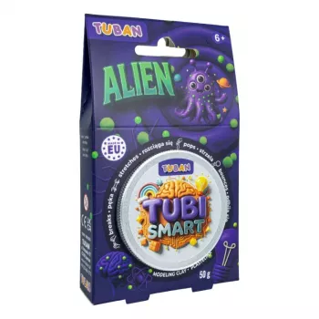 Modeliavimo molis TUBAN Tubi Smart – Alien, violetinė, 50 g