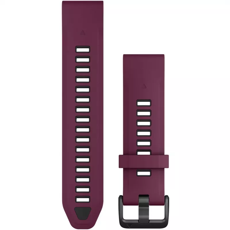 Silikoninis laikrodžio dirželis GARMIN Quickfit 010-13391-04, 20 mm, grafitas / raudona