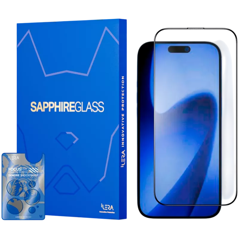iLera Sapphire Ultra Glass 2.0, skirtas iPhone 17 Pro Max