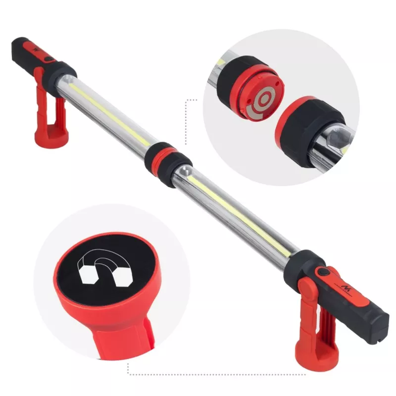 MCE230 Cob LED Xxl 2X workshop lamp magnetic hook Dual Modes 1200 Lumens Maximum - Maclean