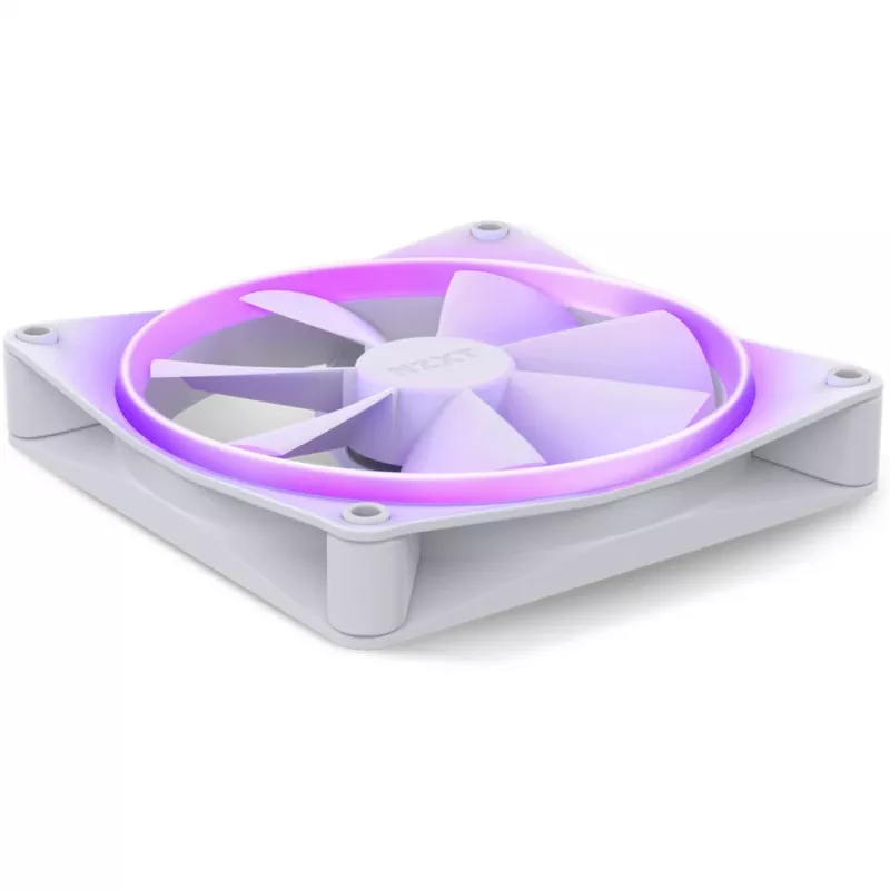 NZXT F140 RGB 140 mm baltas vienas ventiliatorius