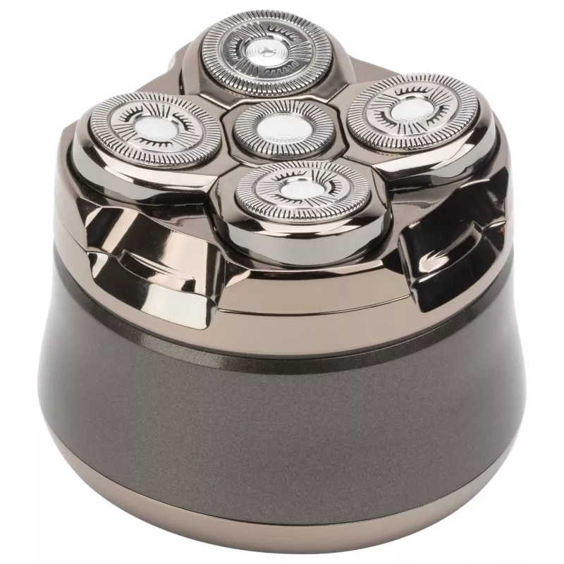 Vyrų rotacinis skutimosi peiliukas Jata JBMA1444 — 5 rotacinės galvutės, Li-Ion 1200 mAh, šlapias ir sausas, chromas