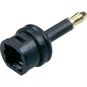 Toslink jungtis prie 3,5 mm, adapteris juodas