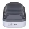 Manhattan Charging Station, 10x Ports: 3x USB-C (up to 18W PD) and 7x USB-A (up to 12W), 120W Total Output, White/Pilka, Three Year Warranty
