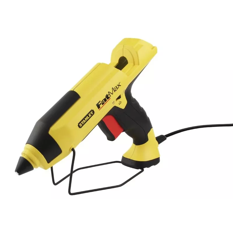 Karštų klijų pistoletas STANLEY FatMax GR 100 R 200 W, 18,83 g/min išeiga, maitinamas kintamąja srove, 1 min įšilimo laikas, juodas/geltonas