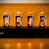 Stalinis laikrodis Lamptron DC601 IPS juodas — skaitmeninis stalinis laikrodis su IPS ekranu