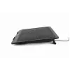 Nešiojamojo kompiuterio stovas Gembird NBS-1F15-04 iki 15 colių, juodas, ABS, 330×250×25 mm