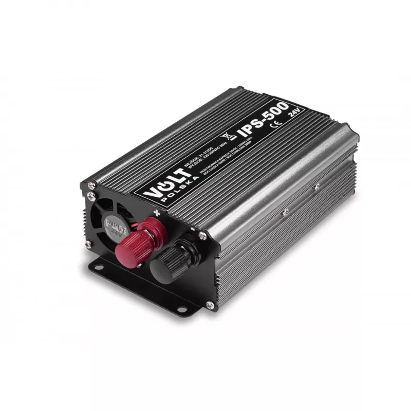 Maitinimo keitiklis AZO 350/500W 24V į 230V modelis 4PRZ24230IPS500, 350W nuolatinė / 500W pikinė galia