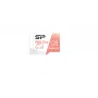 MicroSDXC kortelė Silicon Power Superior 128GB UHS‑I Class 10 U3 V30, 100/80 MB/s, balta/persikinė