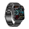 Išmanusis laikrodis Colmi P80 Steel Black su Bluetooth ir širdies ritmo matuokliu