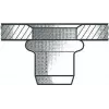 Aklųjų kniedžių veržlė GESIPA M6x9x18 lakšto storiui 3,0–5,5 mm, pakuotė po 250 vnt.