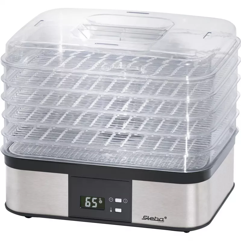 Elektrinė maisto džiovyklė Steba ED 5 Juoda Stainless Steel 350 W