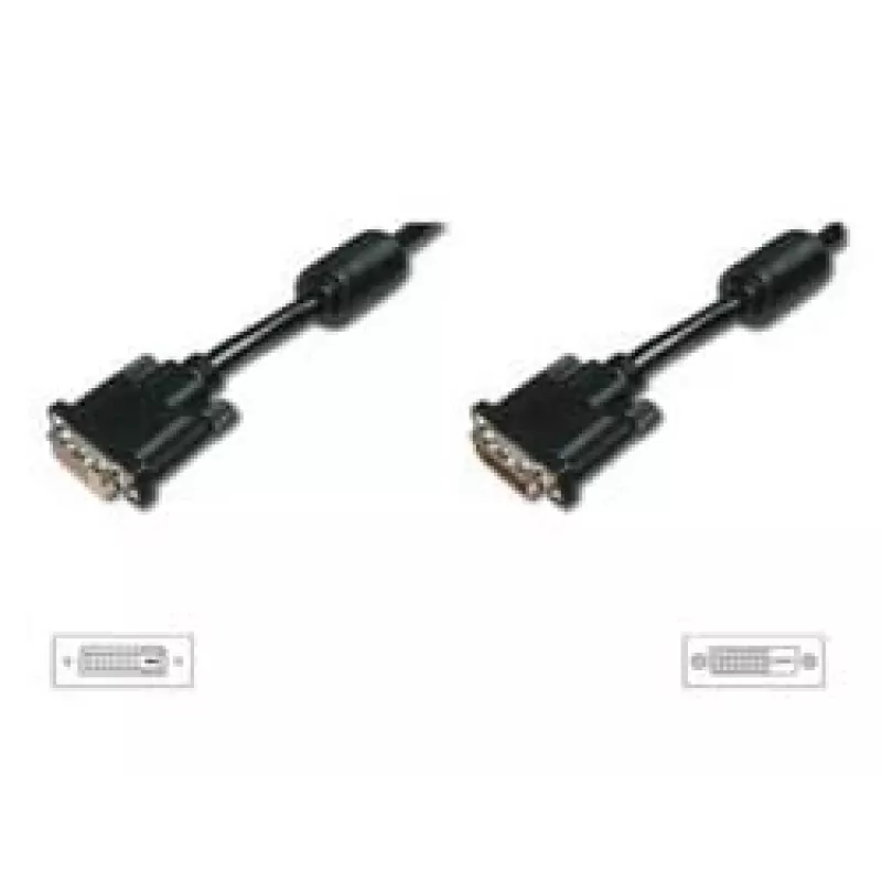 DIGITUS DVI-D ilginimo kabelis 2 m, DVI-D į DVI-D, juodas