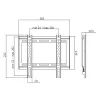 TV laikiklis LogiLink BP0034 106,7 cm (42 col.) juodas nerūdijantis plienas
