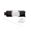 LogiLink NK4066 Keystone modulis, plokščias, juodas baltas RJ-45