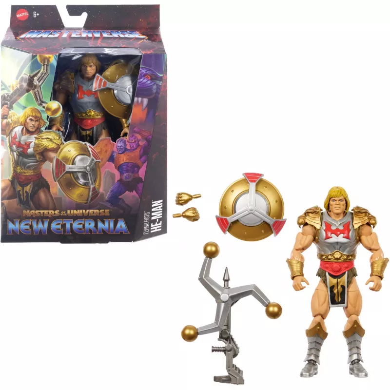Masters of the Universe Masterverse nauja Eternity Flying Fists He-Man, žaidimo figūrėlė