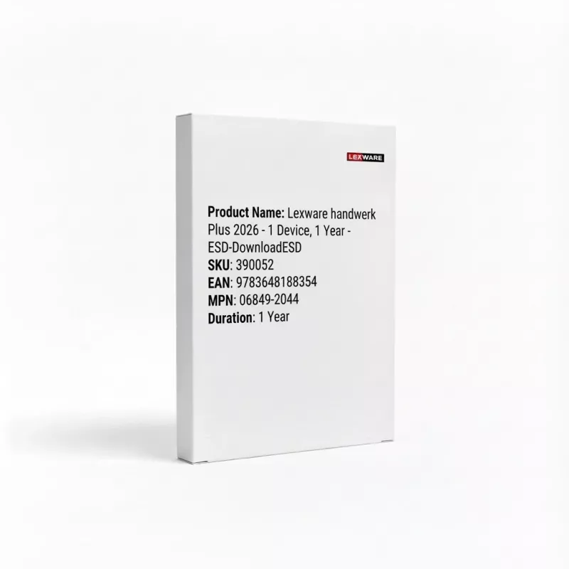 Lexware handwerk plus 2026 1 licencija 1 metai