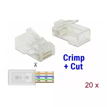 Laido jungtis DeLOCK 86451 RJ-45 skaidri