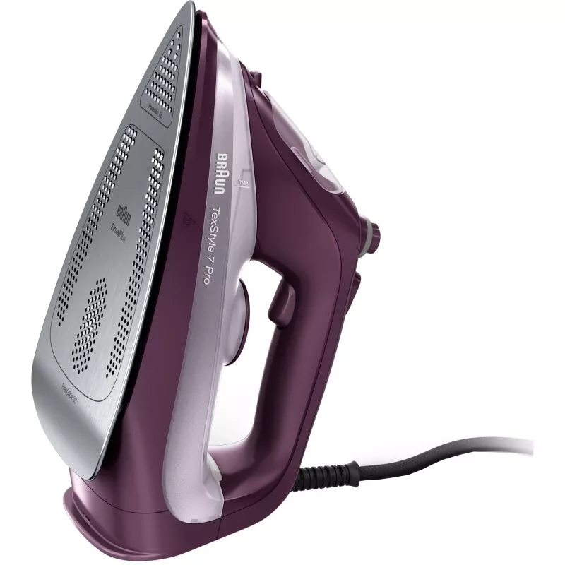 Braun TexStyle 7 Pro SI 7181 VI lygintuvas Sausas ir garų lygintuvas EloxalPlus padas 3100 W Violetinė